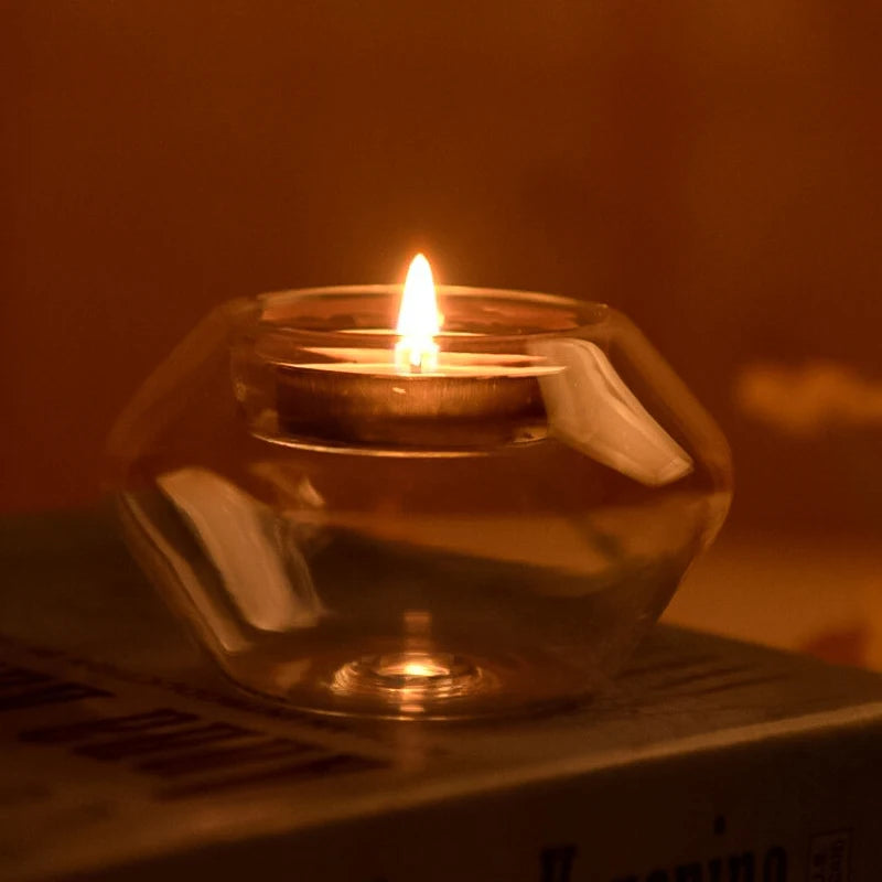 Glass Candle Holder
