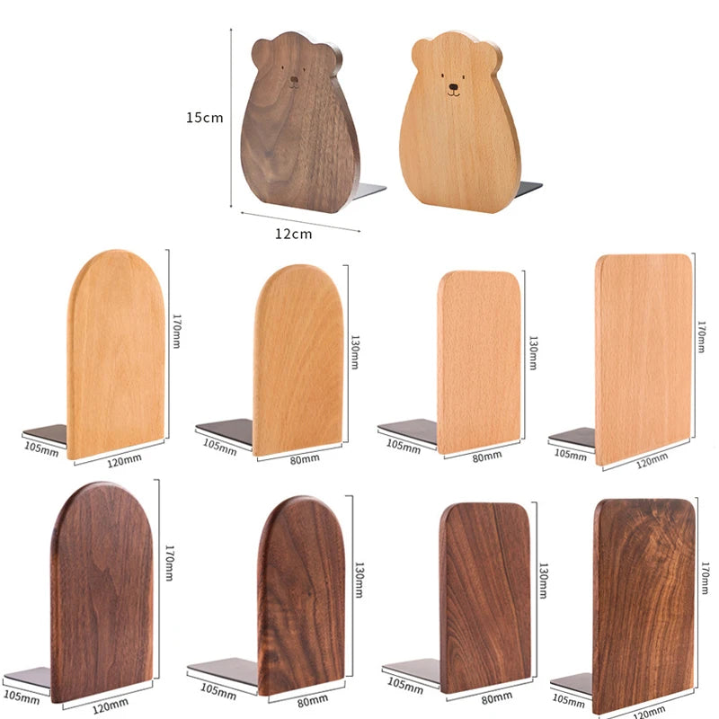 Wooden Bookends