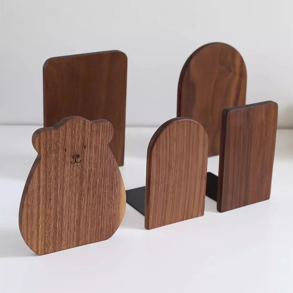 Wooden Bookends