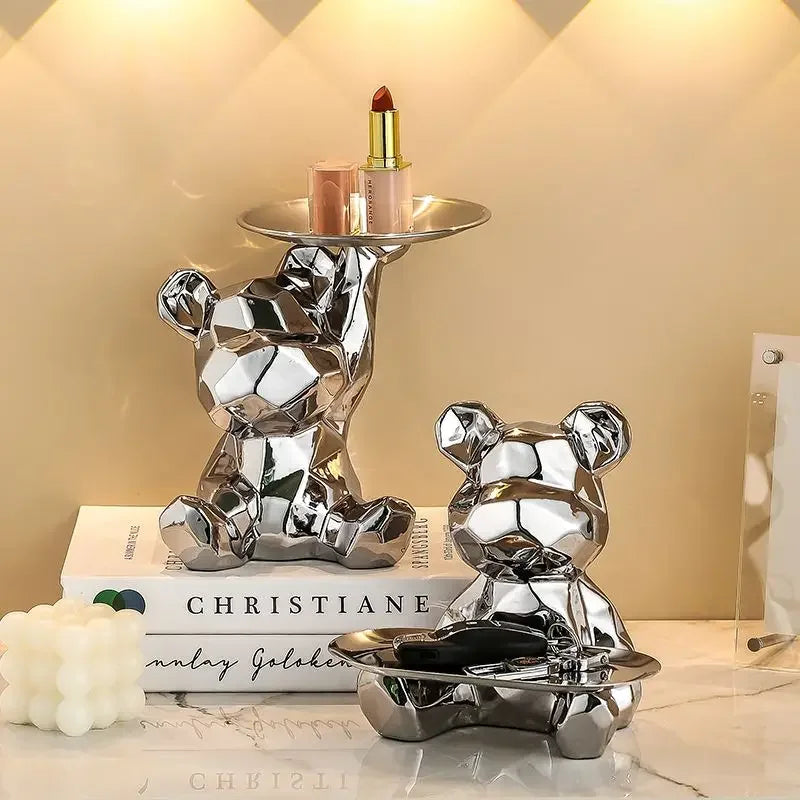 Bear Statue Storage Tray