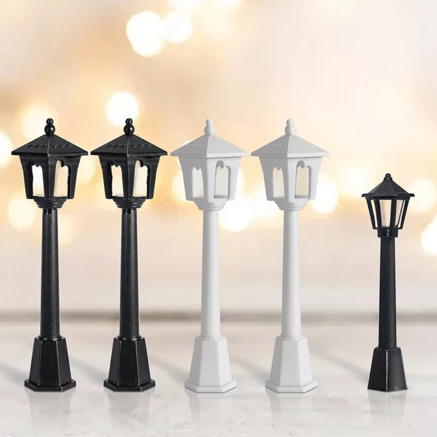 6/12pcs Miniature Street Lights