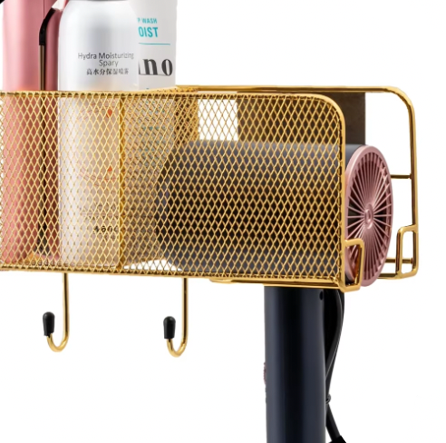 Gold Metal Storage Basket
