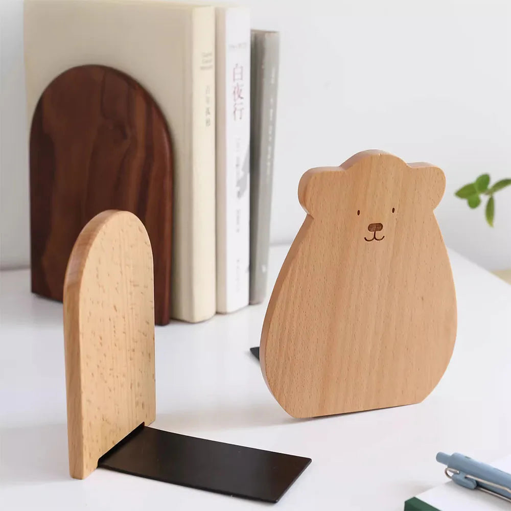 Wooden Bookends