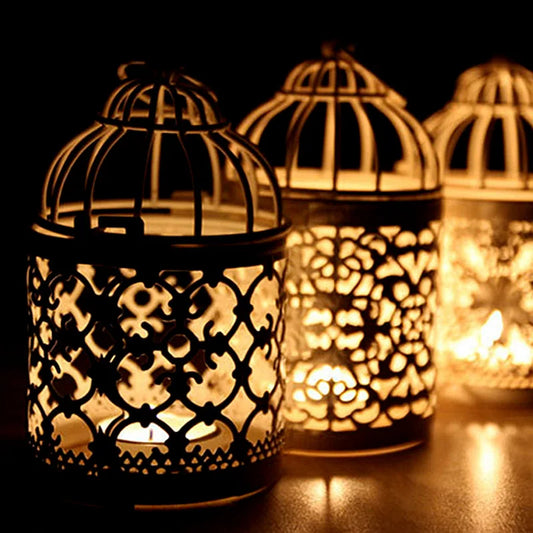 Vintage Bird Cage Candle Holder