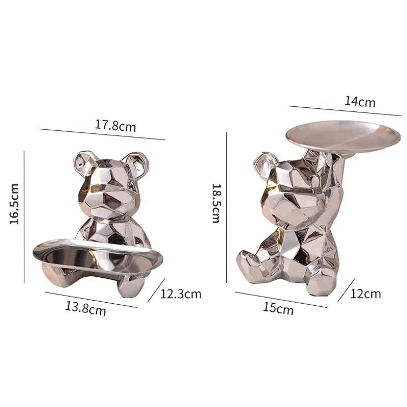 Bear Statue Storage Tray