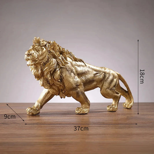 Golden Lion Resin Ornament