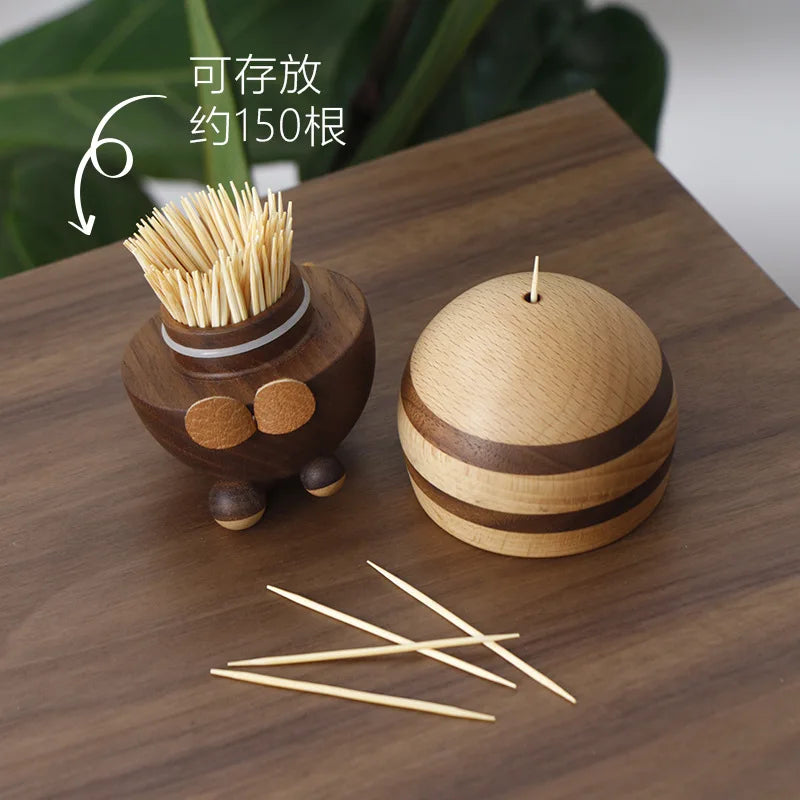 Wooden Bee Toothpick Dispenser