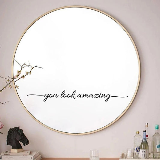 Positive Quotes Mirror Vinyl