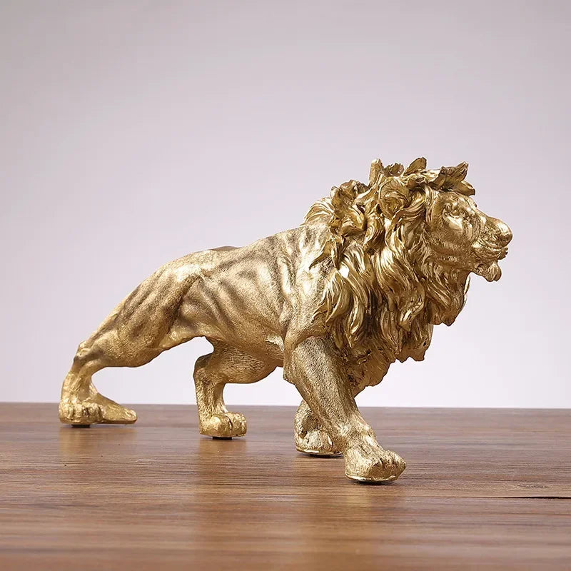Golden Lion Resin Ornament