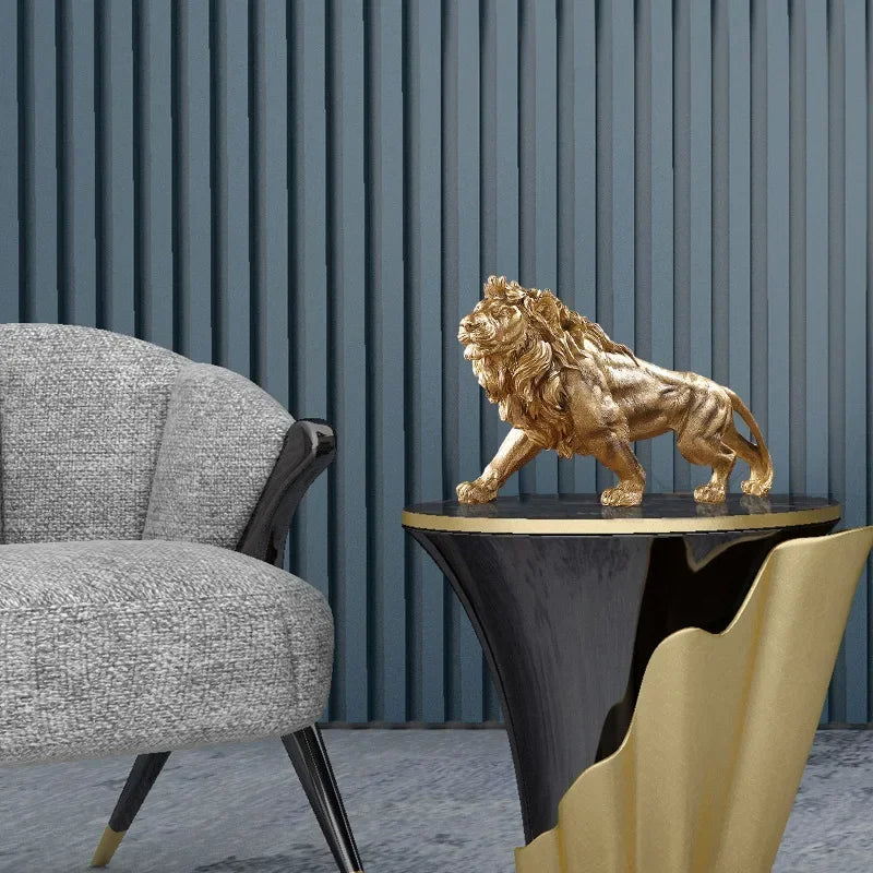 Golden Lion Resin Ornament