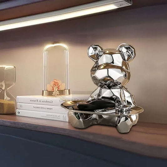 Bear Statue Storage Tray