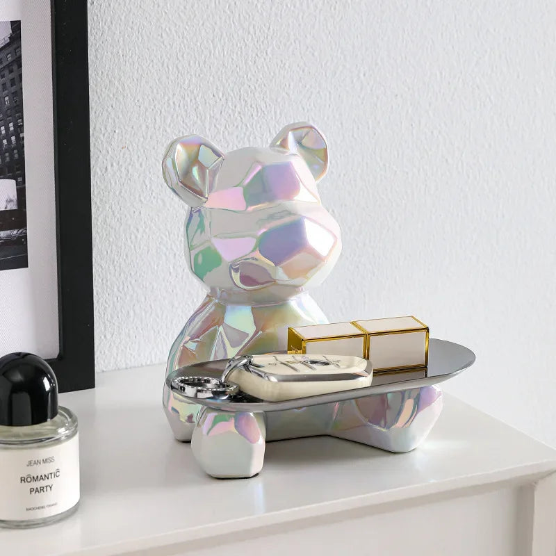Bear Statue Storage Tray