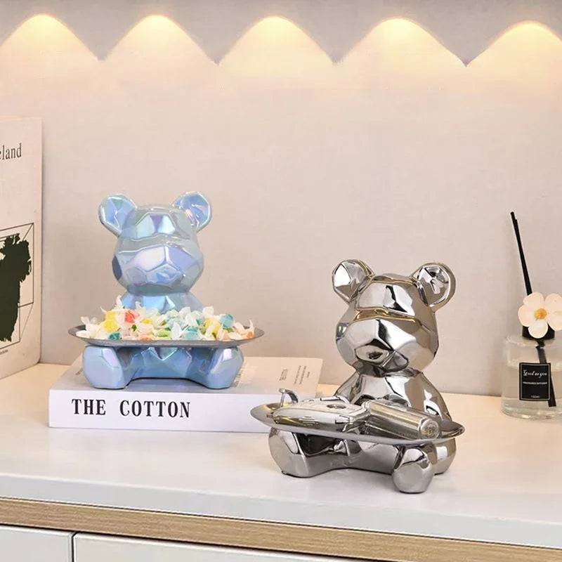 Bear Statue Storage Tray