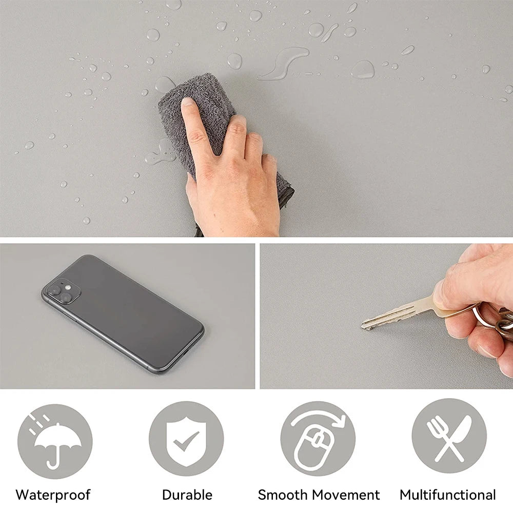 Leather desk mat