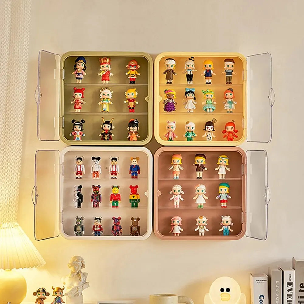 Wall Mounted Figurine Storage Display
