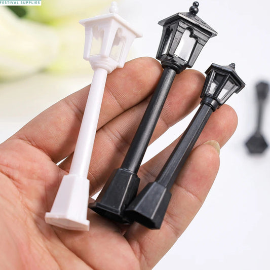 6/12pcs Miniature Street Lights
