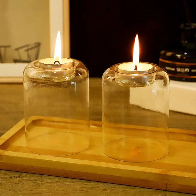 Glass Candle Holder