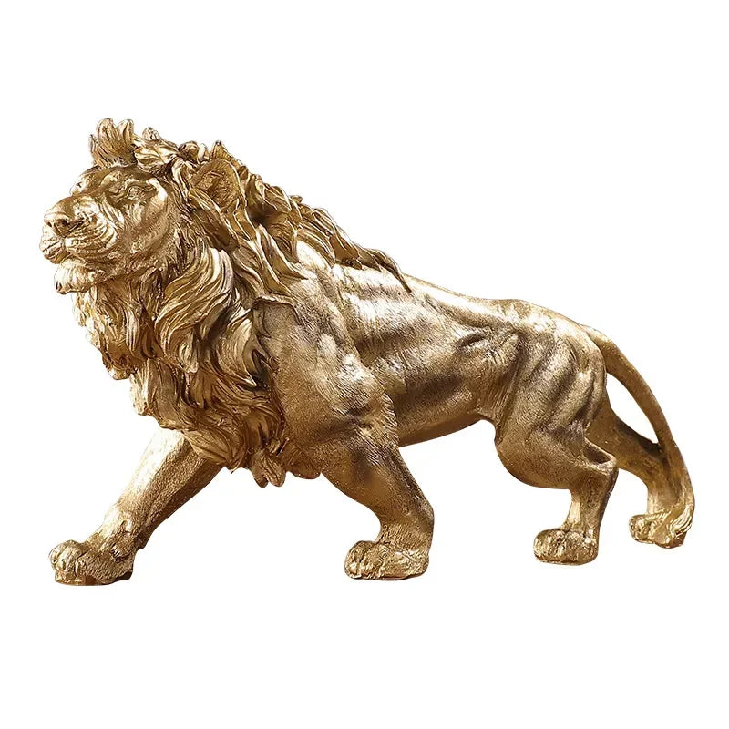 Golden Lion Resin Ornament