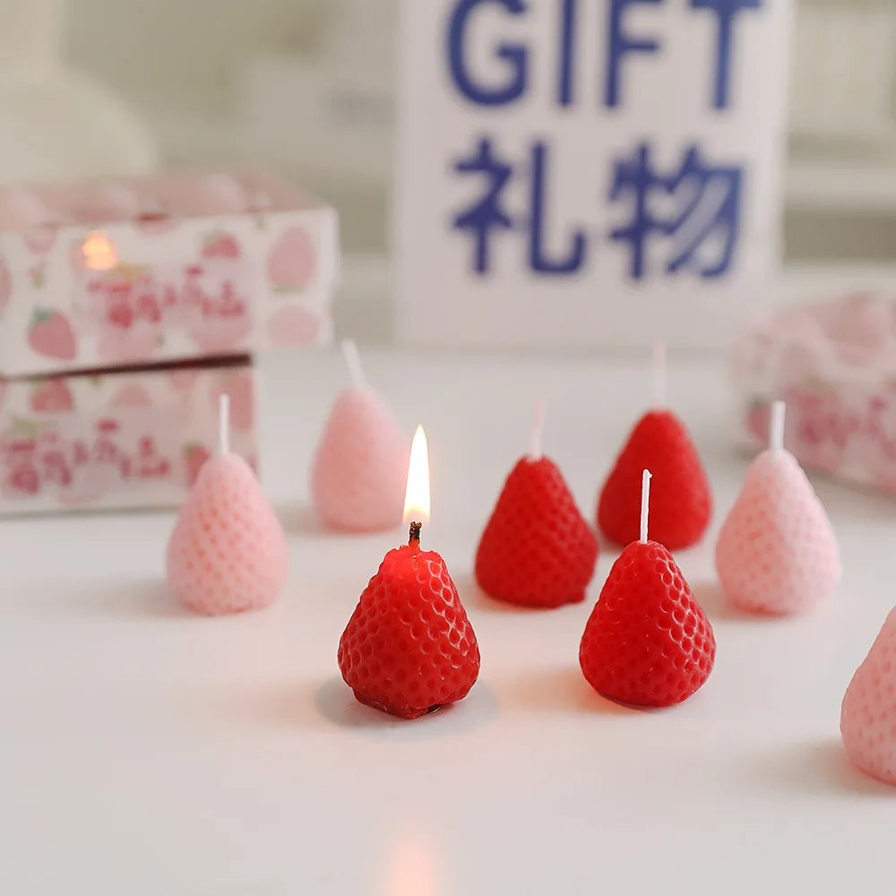 Scented Strawberry Candles