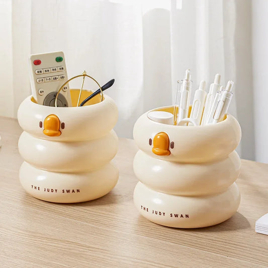 Cartoon Duck Pencil Holder